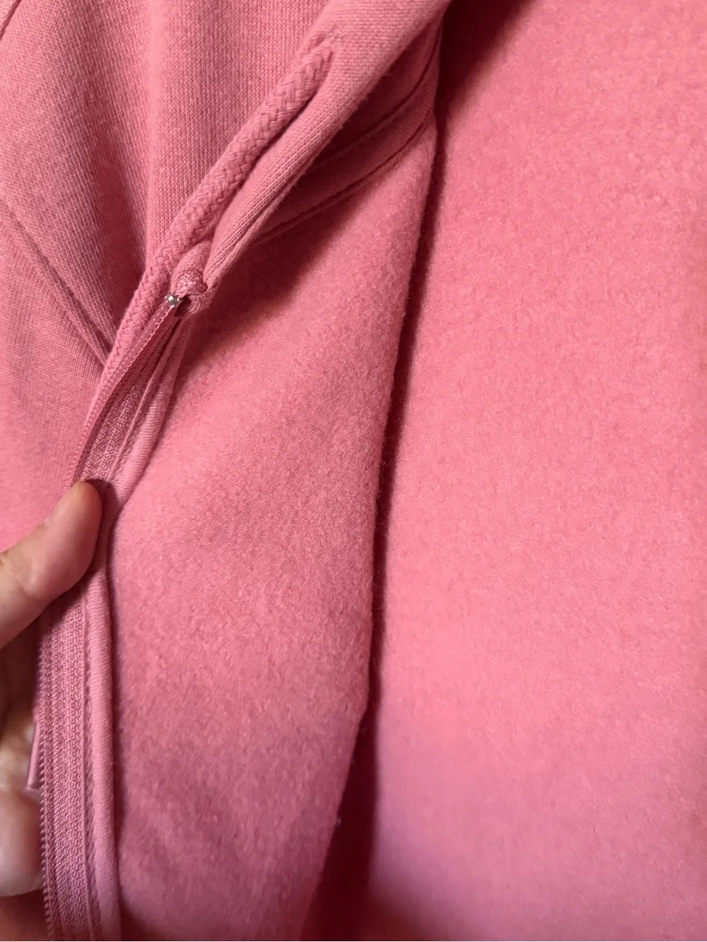TRUE RELIGION Mens Small Zip Up Hoodie Pink Brandied Apricot Pockets NWT $118